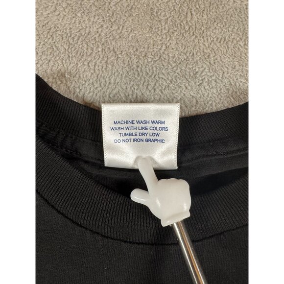 International State Bird Black Graphic T-Shirt Womens L Cotton Casual Crewneck - Picture 2 of 6